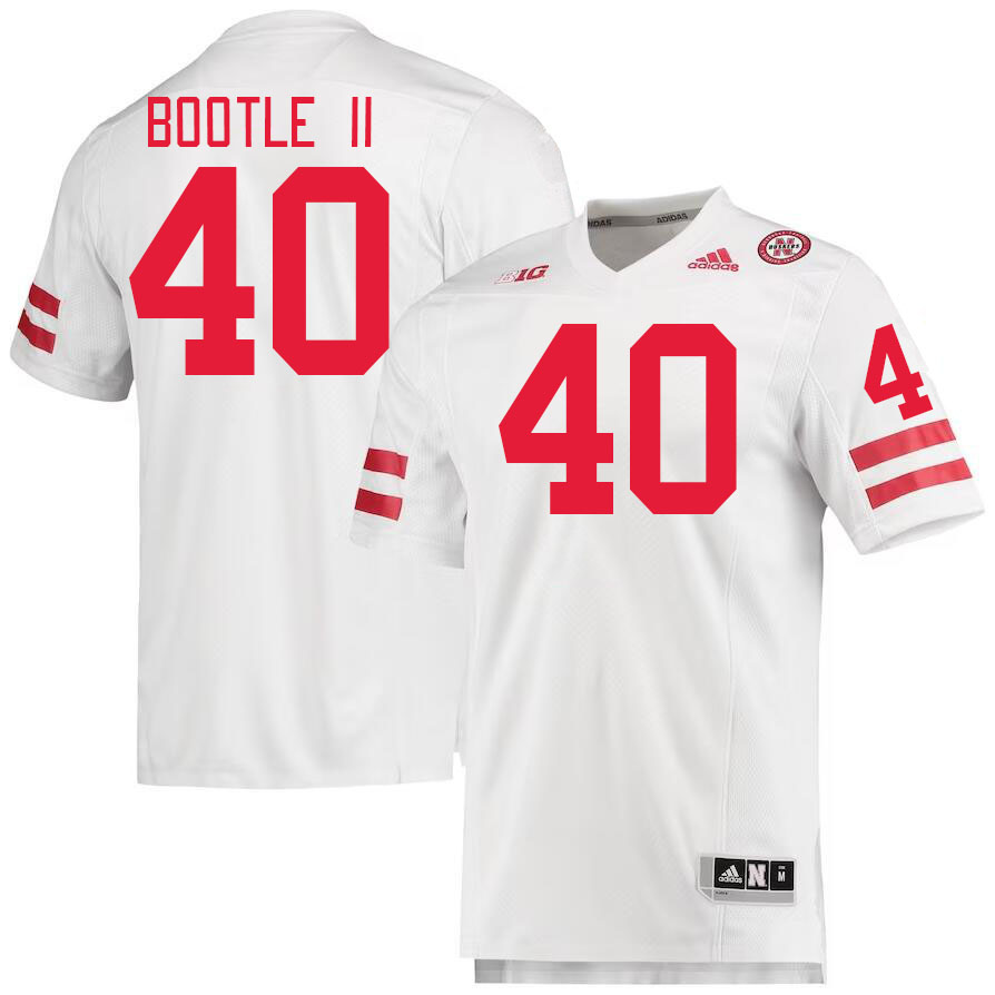 Men #40 Dwight Bootle II Nebraska Cornhuskers College Football Jerseys Stitched Sale-White